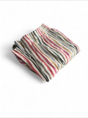 GAP Striped Elastic-Waist Kids Pants - Pink, Blue, Green, Yellow, Gray